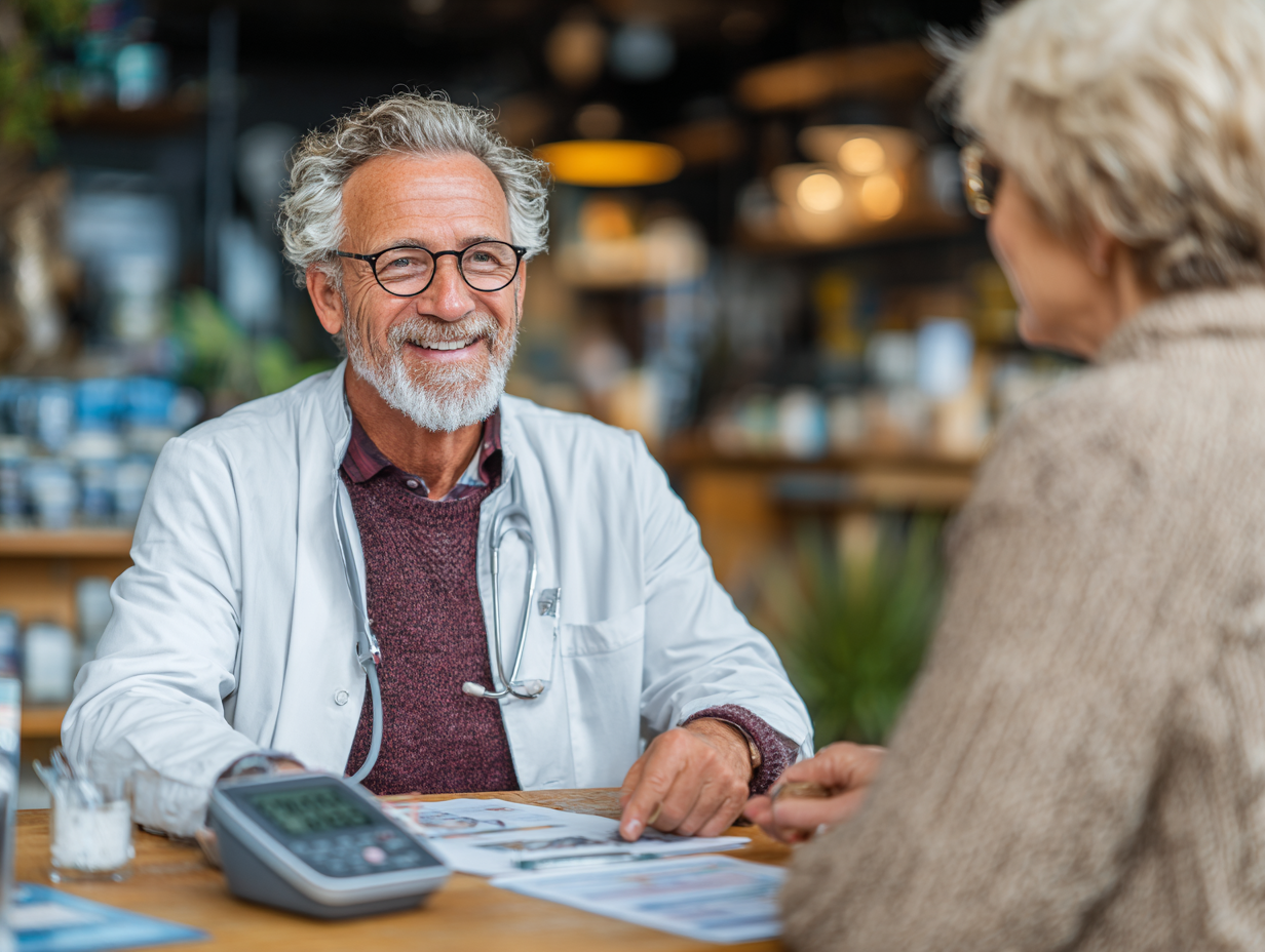 Літня жінка готує травяний чай для здоров'я серця